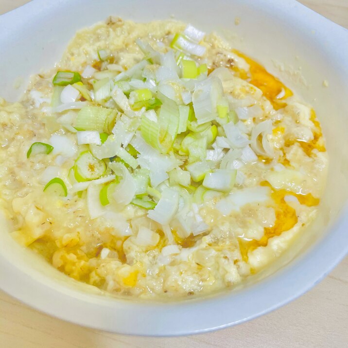 中華風卵とじオートミール粥